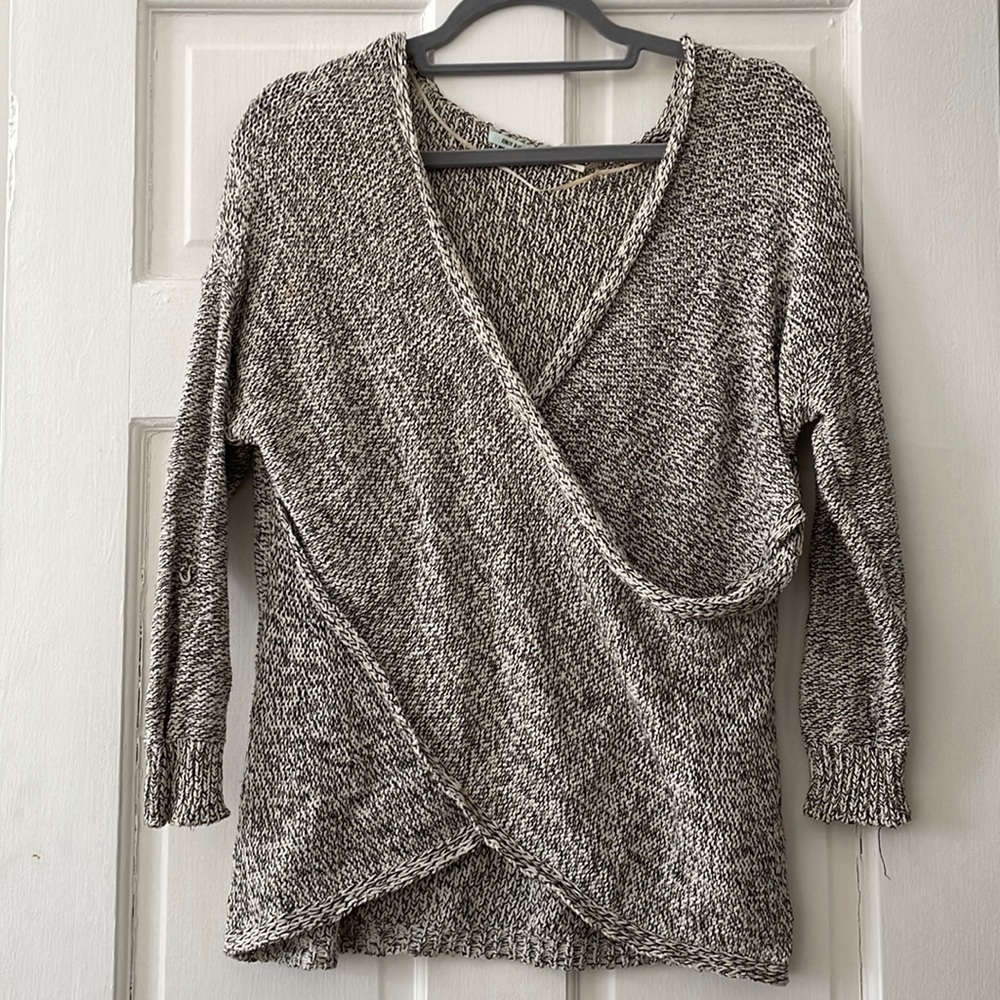 Kimchi Blue Marled Wrap Sweater